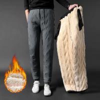 Ropa de chándal de invierno para hombre, pantalón de chándal de lana gruesa de felpa, pantalones térmicos de lana de cordero, pantalones casuales, pantalones cálidos de algodón a prueba de viento 8828 - details 11