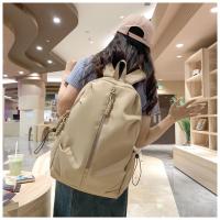 Mochila de estudiante de secundaria, bandolera de viaje informal para hombre, moda street style, mochilas de estudiante universitaria para mujer - details 16