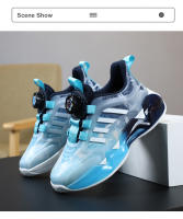 Nuevos zapatos deportivos ligeros para niños, zapatillas de deporte con hebilla giratoria para niños, zapatillas informales transpirables para correr, zapatillas de tenis para niños al aire libre - details 30