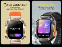 Reloj Inteligente Militar Resistente Duradero IP68 Impermeable 2,0' HD Pantalla Bluetooth para Android Ios Xiaomi - details 16