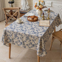 Mantel de poliéster con borde de encaje, cubierta rectangular a prueba de polvo con borlas, para cocina, mesa de comedor, decoración del hogar - details 22