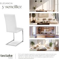Juego de Sillas de Terciopelo Sillas de Comedor Ergonómicas Versátiles - details 24