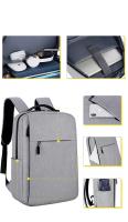Mochila de negocios para hombre, versión coreana, bolsa de viaje de moda, mochila informal para estudiantes, minimalista y a la - details 5