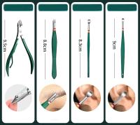 12-16 unids/set juego de cortadores de uñas de acero inoxidable conjunto de cortaúñas con bolsa plegable Kits de cortador de manicura tijeras herramienta de maquillaje de belleza - details 20