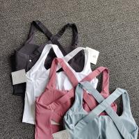 Sujetador deportivo con tiras cruzadas para mujer, Sujetador deportivo sin costuras de alto impacto, Top Sexy para Yoga y Fitness, ropa interior deportiva, sujetador de realce, Top deportivo para mujer - details 13