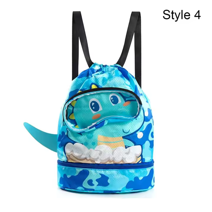 Bolsa de natación con cordón para niños, mochila de playa, bolsa de viaje para deportes, bolsa de natación para niños y niñas - 1