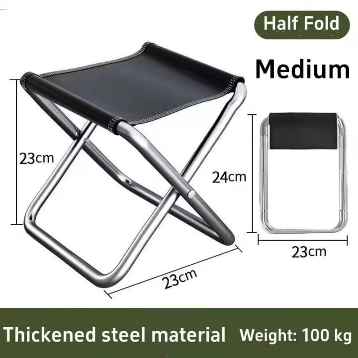 Sillas plegables portátiles para pesca, camping, vida, tren de caballos y colas de metro, taburetes portátiles, herramientas para exteriores - 1