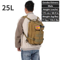 Mochila táctica De Gran Capacidad, 25 Litros / 50 Litros, Impermeable, Para Emergencias De 3 Días, Caza Senderismo Y Aca - details 7