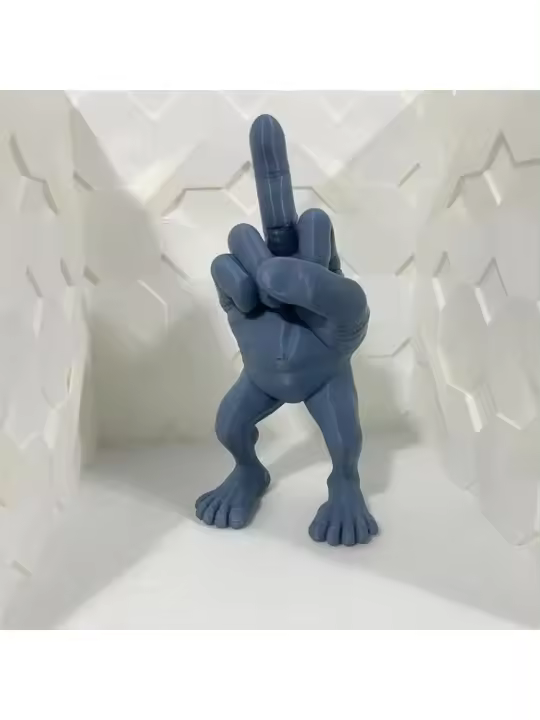 Figura de dedo medio con patas, accesorios de escritorio divertidos, regalo de bromas, nuevo - 1