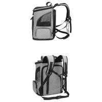 Mochila para mascotas expandible multifunción, gran capacidad, transpirable, correa ajustable, bolsa de viaje plegable para mascotas, perro - details 2