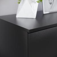 Muebles para Dormitorio Riano Soporte Único de Metal, 5 Asas y Corredores Plata y Negro - details 7