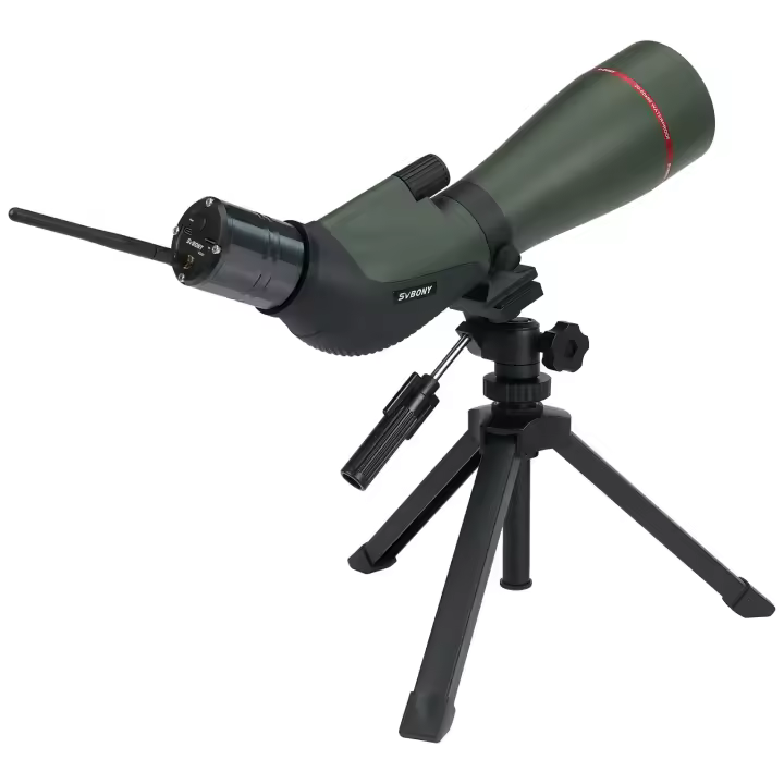SVBONY SA412 Telescopio FMC HD de 20-60X80 mm con trípode y cámara WiFi SC001 - 1