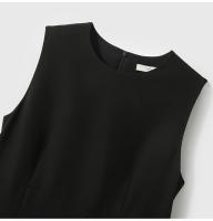 Vestido Ligero de Luna Corte Redondo sin Mangas Ajuste Delgado Moda de Talla Seis para Mujeres - details 19