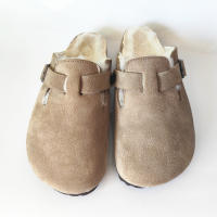 Zapatos de cuero para hombre y mujer, antideslizantes, con bolsa, estilo fresco, zapatillas de playa, lana caliente. - details 12