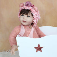 Muñeca Reborn de silicona suave para niña, juguete de cuerpo de tela realista, vestido de princesa Lisa, regalo de cumpleaños, 55 CM, 22 pulgadas - details 1