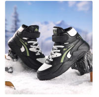 Zapatillas de deporte de cuero de alta calidad para niños, zapatos de baloncesto antideslizantes cómodos, zapatos de tenis deportivos informales para exteriores, zapatillas de deporte para niños, Invierno - details 18