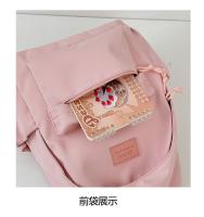 Mochilas simples y versátilesMochila para estudiantes de secundaria Mochila para estudiantes universitarios de gran capacidad Mochila de color sólido de estilo coreano - details 40