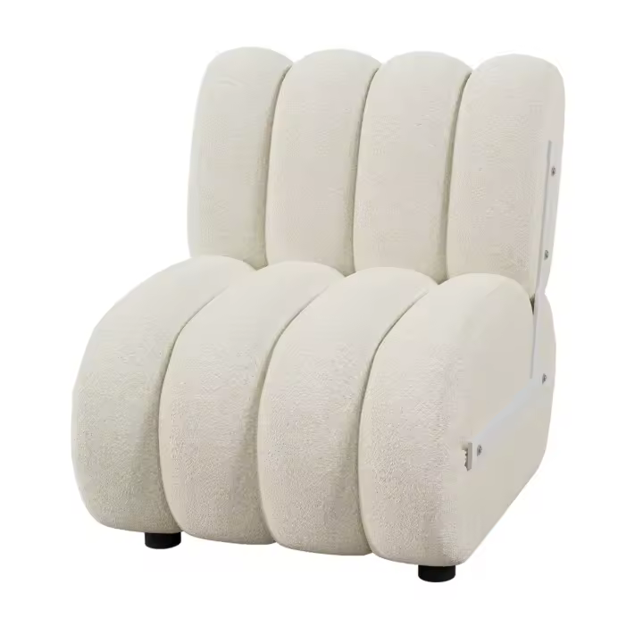 Silla Sherpa tapizada moderna: silla de salón, sillón de forma ergonómica - 1