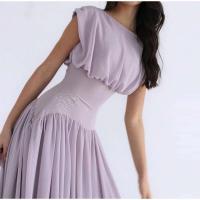 Elegante Vestido de Fiesta para Mujer Cintura Ajustada, Cuello O, Vestido Largo sin Mangas - details 1
