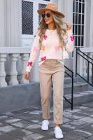 Suéter corto de punto para mujer, jersey de cuello redondo Kawaii, ropa informal ligera, tendencia de ventas - details 11