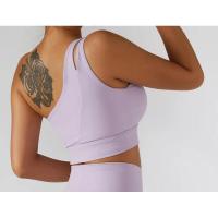 Sujetador deportivo sexy de un solo hombro para mujer, ropa interior de entrenamiento de gimnasia, chaleco para correr de alto soporte - details 9