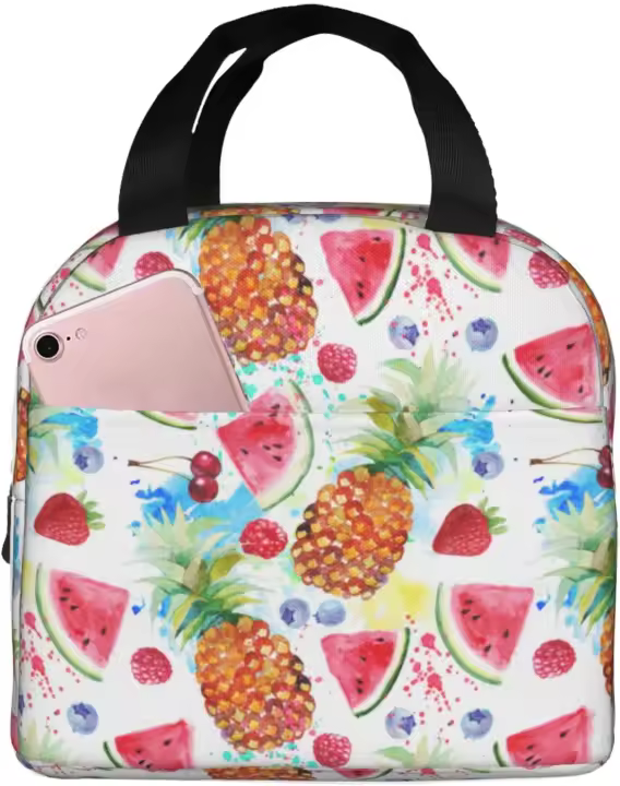 Fiambrera reutilizable a prueba de fugas para Trabajo, Oficina, Picnic o viajes, mariposas de hadas, bolsa de Almuerzo - 1