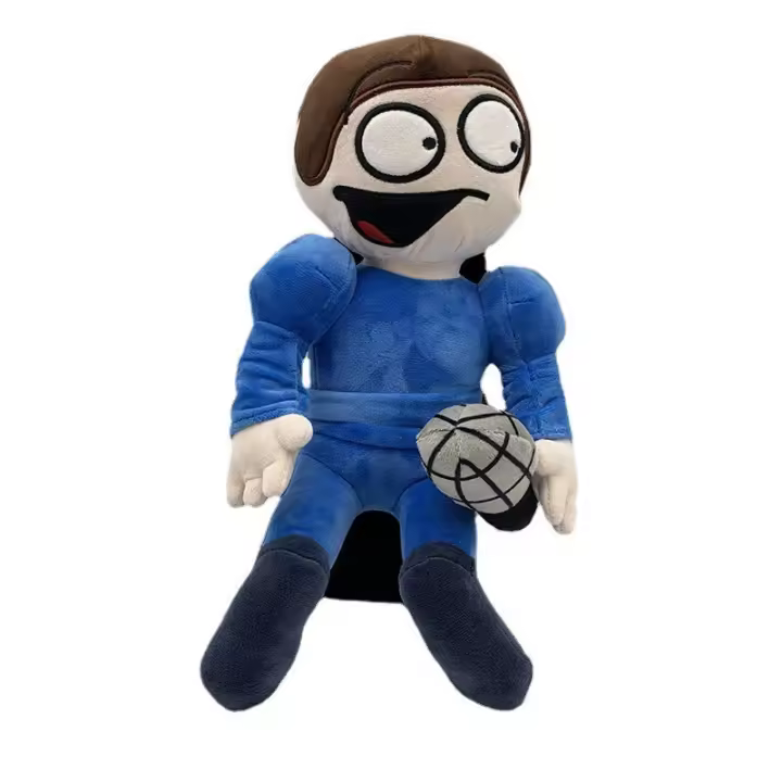 Linda almohada de anime de personaje de dibujos animados, regalo de peluche de animal relleno suave para fanáticos y amigos (Dave) - 1