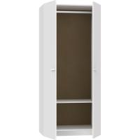 Armario Dormitorio Ropero 2 Puertas, Blanco, 180x79x52 cm(Alto x Ancho x Fondo), Mueble Auxiliar Moderno, Colección Tibet - details 2