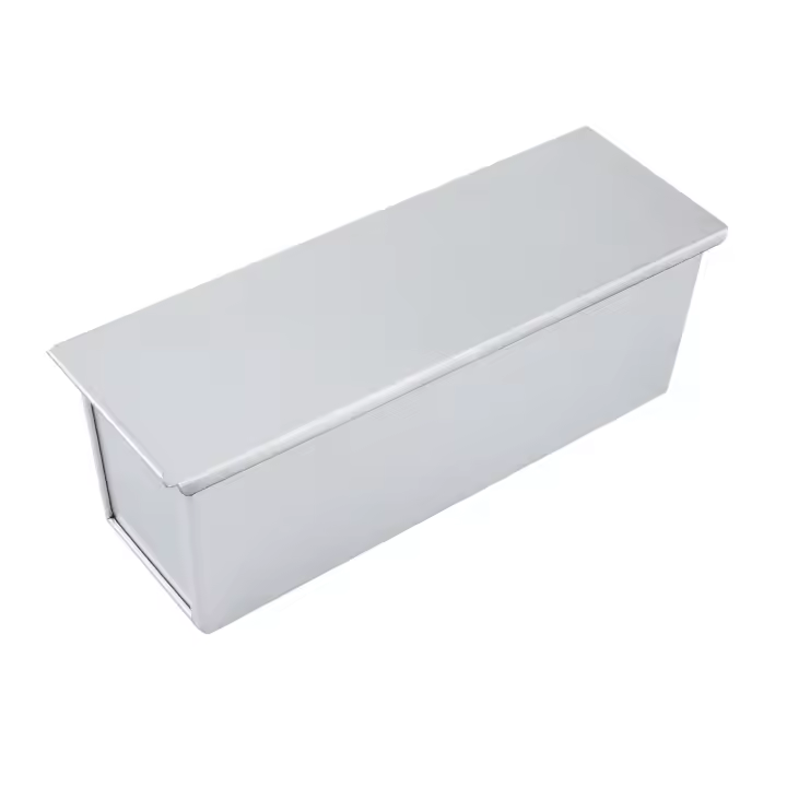 Sartén antiadherente con tapa para hornear Pan, caja de aluminio para tostadas, molde con cubierta para hornear Pan A - 1