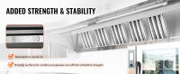 SucceBuy Filtro de campana comercial, filtro deflector de acero inoxidable para grasa, ideal para campanas extractoras de cocina comercial - details 1