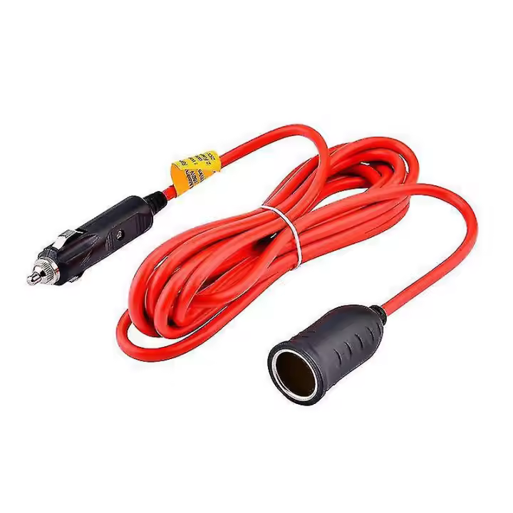 Enchufe para encendedor de cigarrillos de coche, cable de extensión fundido de 12 pies/3,6 m, 12v/24v - Ya - 1