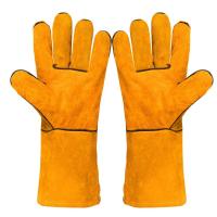 Soft Welding Gloves Anti-scalding Heat Resistant Gardening Safety Gloves Durable Protective Leather Working Gloves Farms - details 14