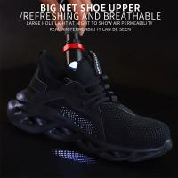Zapatos de Seguridad para Trabajo Unisex de Talla Completa Punta de Acero Transpirable Ligero - details 3