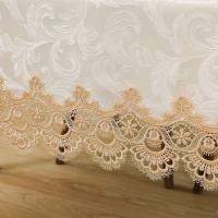 Battilo Ence mesa de comedor rectangular floral blanco bordado mantel impermeable, boda, fiesta, hogar - details 18