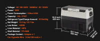SucceBuy Refrigerador-congelador portátil para automóvil de 37 cuartos - Enfriador de compresor de doble zona para automóvil y hogar - details 5