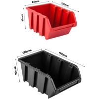 Sistema de Almacenamiento para Herramientas y Cajas Apilables Placas de Pared Extra Fuertes PAFEN Estante Vertical (Rojo/Negro) - details 6