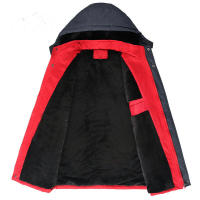 Cortavientos de forro polar grueso para hombre, abrigo cálido a prueba de viento para exteriores, talla grande - details 0