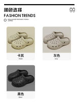 Zapatos con agujeros de coco para hombre, novedad de verano, deportes de conducción al aire libre, sandalias antideslizantes gruesas resistentes a los olores para el hogar - details 7