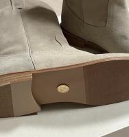 Botas vaqueras occidentales de piel para mujer, botines cortos, botas Martin versátiles - details 4