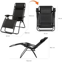 Silla Gravedad Cero, 110 x 66 x 49 cm, Azul - details 12