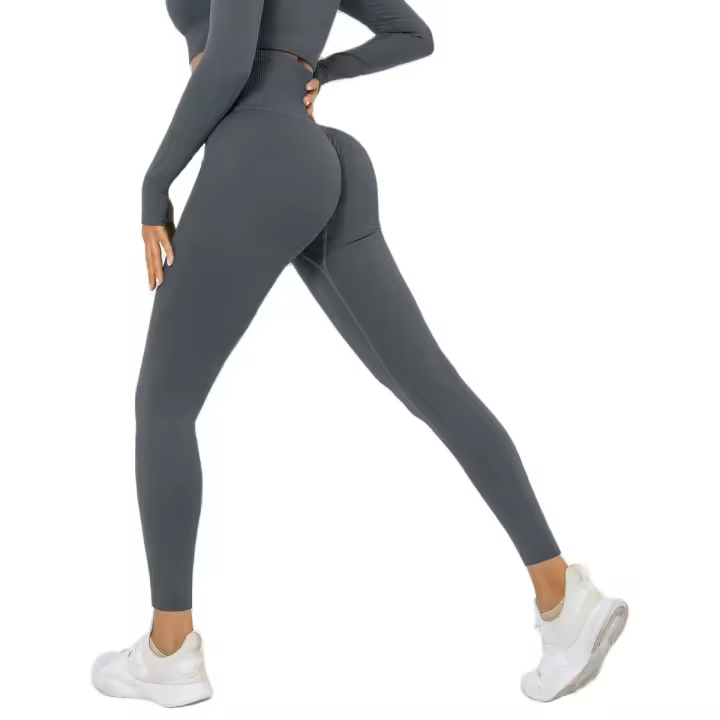 Leggings de cintura alta para mujer, pantalones, tres ropa deportiva de entrenamiento para gimnasio - 1