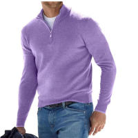 Suéter De Cuello Alto Para Hombre Otoño Invierno Estilo Casual Color Sólido Manga Larga Ajustado Para Ropa Diaria Caliente - details 7
