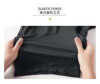 Pantalones cortos de nylon Lycra para hombres en verano Talla grande, malla elástica, negro y gris - details 9