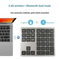 2.4Ghz Wireless + Bluetooth Numeric Keypad K35 Number Pad USB C Rechargeable Numpad for IOS Android Windows Digital Keyboard - details 1