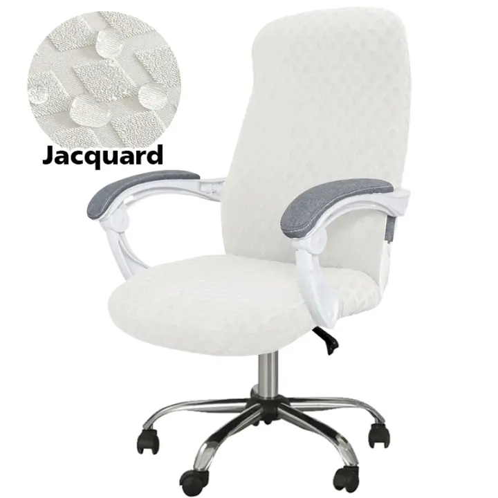Cubierta de Silla de Oficina Resistente al Agua Estampado de Jacquard Antisuciedad - 1