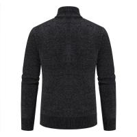 Cárdigans de otoño e invierno, suéteres con cuello levantado para hombre, suéteres de chenilla, prendas de vestir exteriores, ropa de hombre - details 3