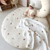 Alfombra redonda para gatear para bebé, extraíble y lavable tapete de juego, alfombra bordada para tienda de bebé, manta para gatear para recién nacido, 85CM - details 3