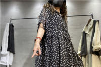 Vestido japonés de gasa de talla grande para mujer, diseño Floral de verano, sombrero de manga corta único y pequeño para ir al trabajo - details 9