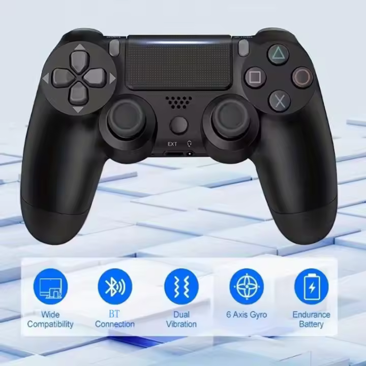 Mando inalámbrico P4 para P4/Slim/Pro, Gamepad con botones de alta sensibilidad, panel táctil, giroscopio de seis ejes - 1