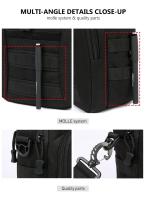 Bolso de hombro para hombre y mujer, bandolera táctica Molle, resistente al agua, multifuncional, para acampar y hacer senderismo - details 4
